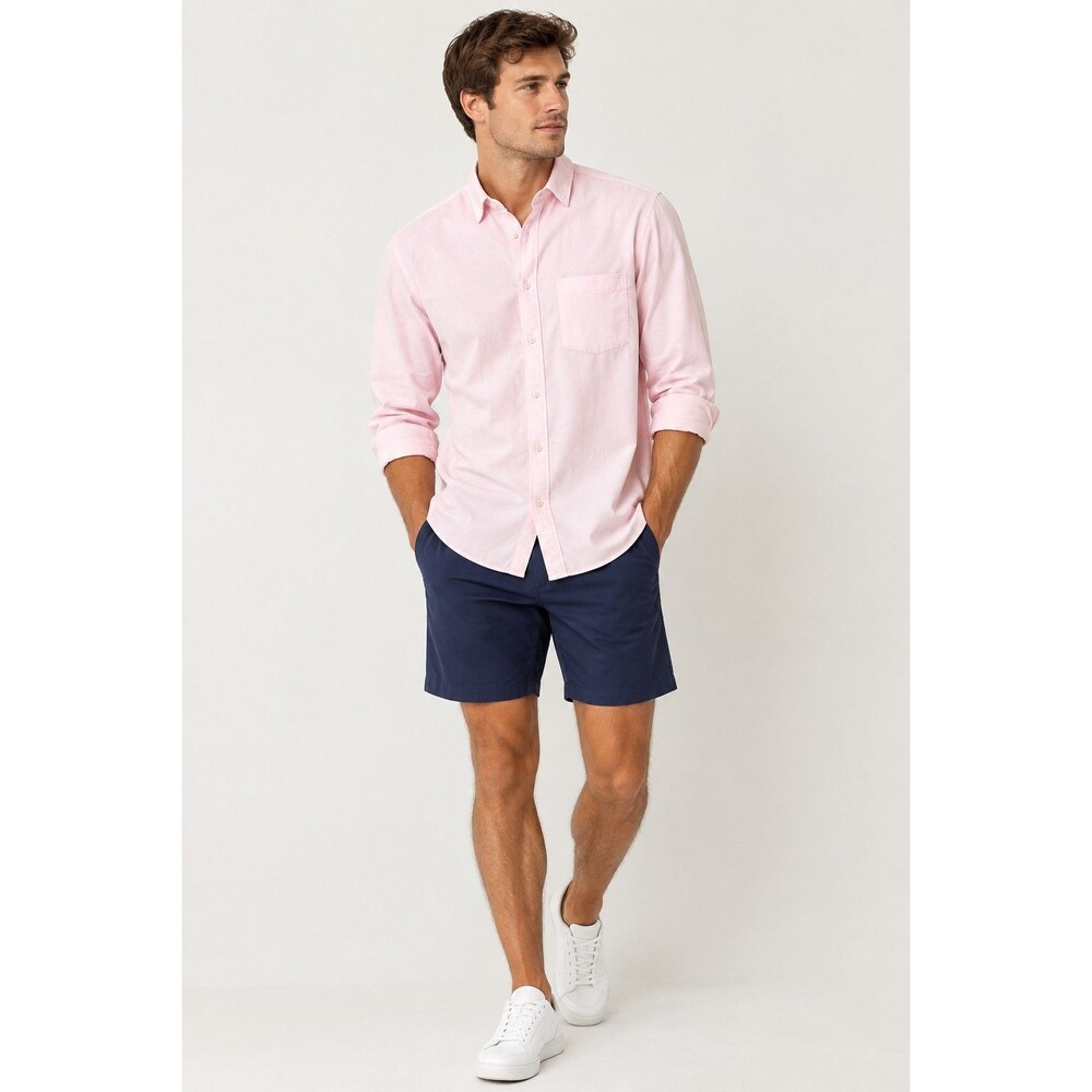 Lululemon Commission Long Sleeve Shirt Men’s Large Pink Button Down Work Casual